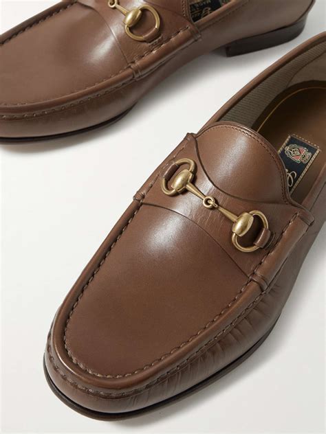 gucci brown horsebit loafers|gucci horsebit loafers platform.